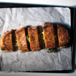 grilled cheese sandwich on a tray